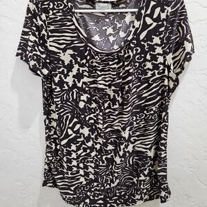 Stylish Brown and Tan Women's Top